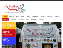 Tablet Screenshot of mybrothervinny.org